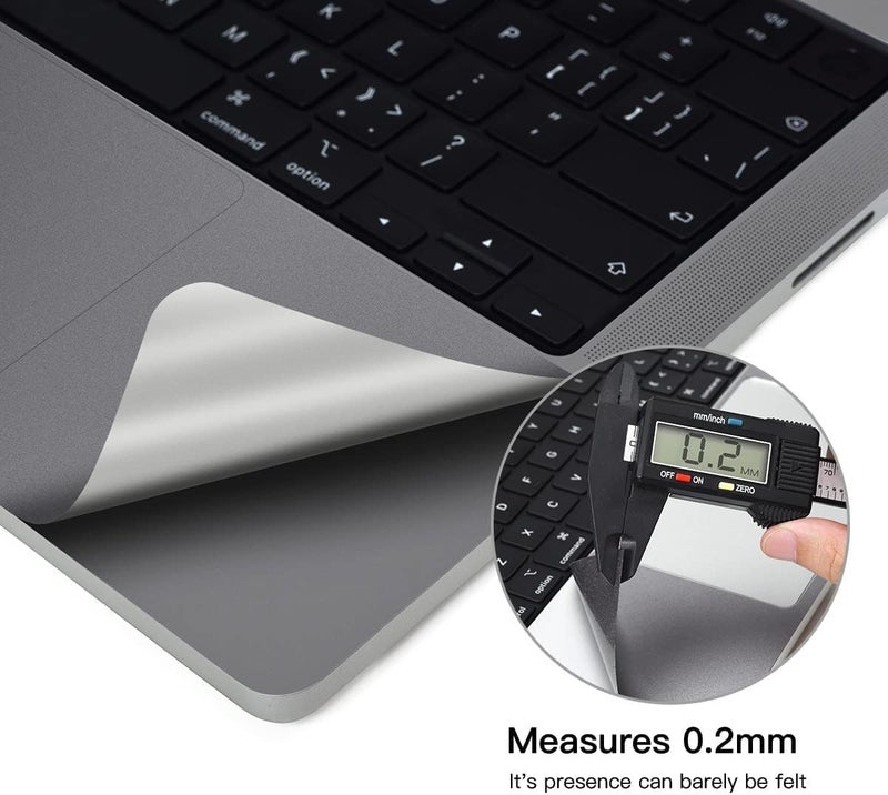 CaseBuy Palm Rest Protector Skin Cover for 2024 2023 2022 2021 MacBook Pro 14 inch M4 M3 M2 M1 Pro/Max A3401 A3112 A3185 A2918 A2992 A2779 A2442 with Touch ID Anti-Scratch Protector -Space Grey - Image 5
